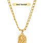Rose Pendant Anti Tarnish Chain