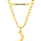 Moon Pendant Anti Tarnish Chain