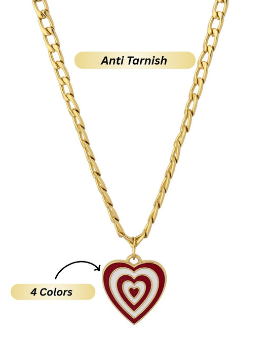 Heartline Pendant Anti Tarnish Chain