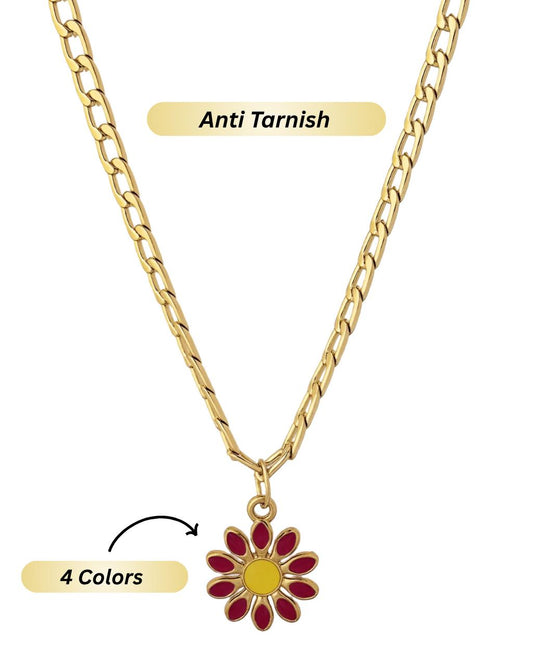 Flower Charm Anti Tarnish Chain