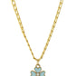 Blue Clover Charm Anti Tarnish Chain