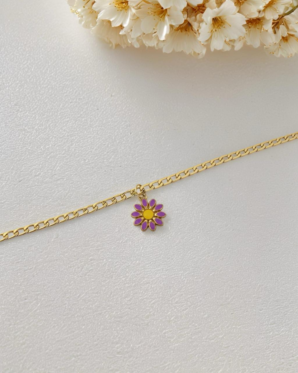 Flower Charm Anti Tarnish Chain