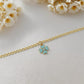 Blue Clover Charm Anti Tarnish Chain