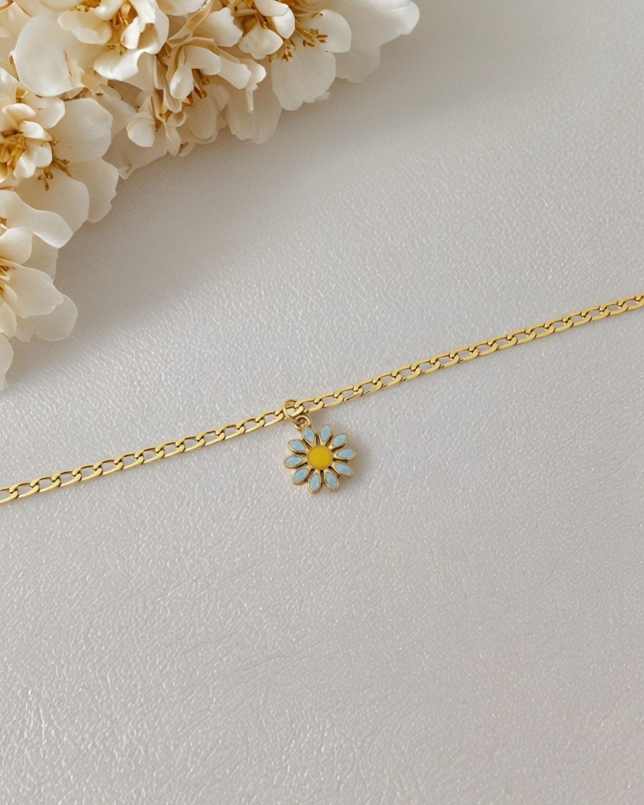 Flower Charm Anti Tarnish Chain