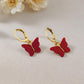 Red Butterfly Earrings
