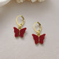 Red Butterfly Earrings