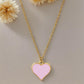 Heart Pendant Set-Pink
