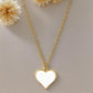 Heart Pendant Set-White