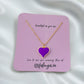 Heart Pendant Set-Purple