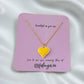Heart Pendant Set-Yellow