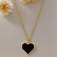Heart Pendant Set-Black