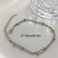 Double Layered Chain Anklet (Silver)