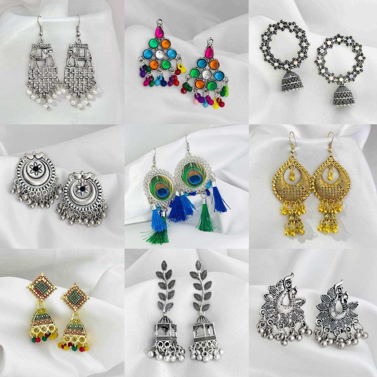 Raksha Bandhan Jhumka Hamper (9 Jhumkas)
