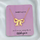 Bow Pendant Necklace