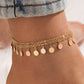 Triple Layered Droplets Anklet