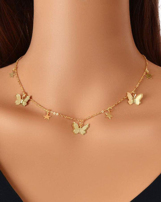 Butterfly Star Necklace