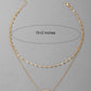Double Chain Ring Necklace