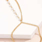 Pearl Drip Chain Ring Bracelet