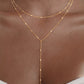 Y-Shaped Long Chain Necklace