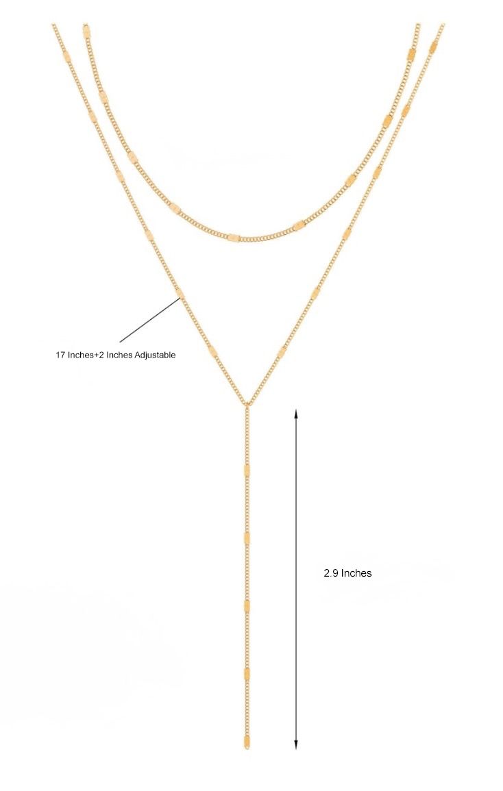 Y-Shaped Long Chain Necklace