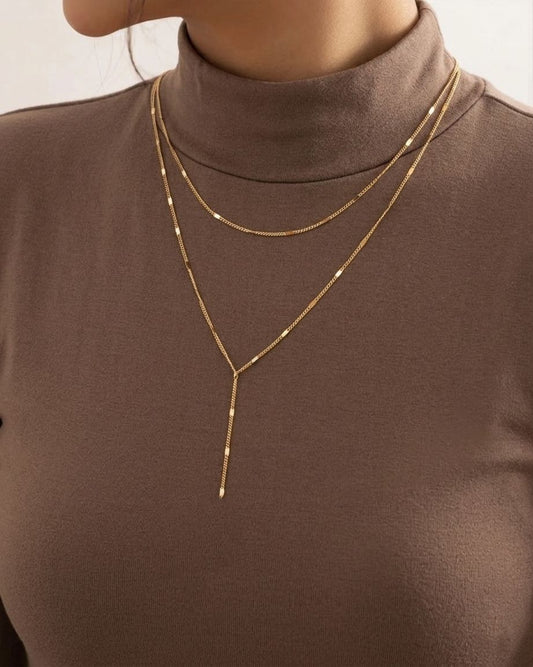 Y-Shaped Long Chain Necklace