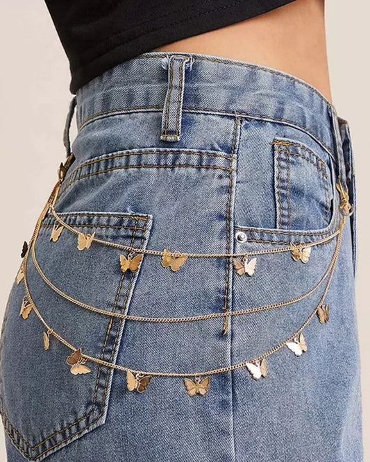 Butterfly Side Jeans/Skirt Chain
