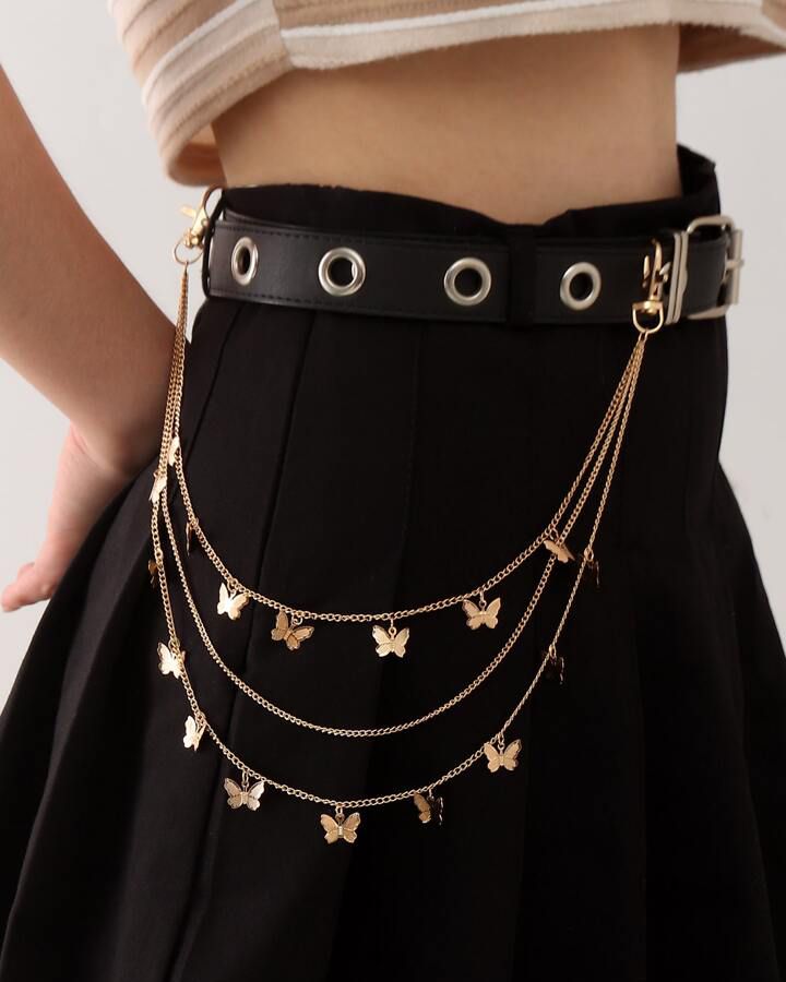 Butterfly Side Jeans/Skirt Chain