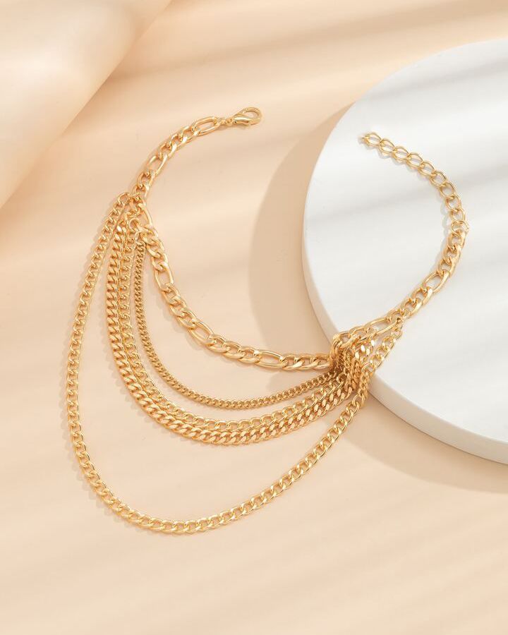 Multi-layer Chunky Chain Anklet