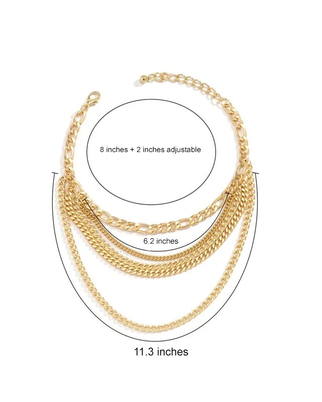 Multi-layer Chunky Chain Anklet
