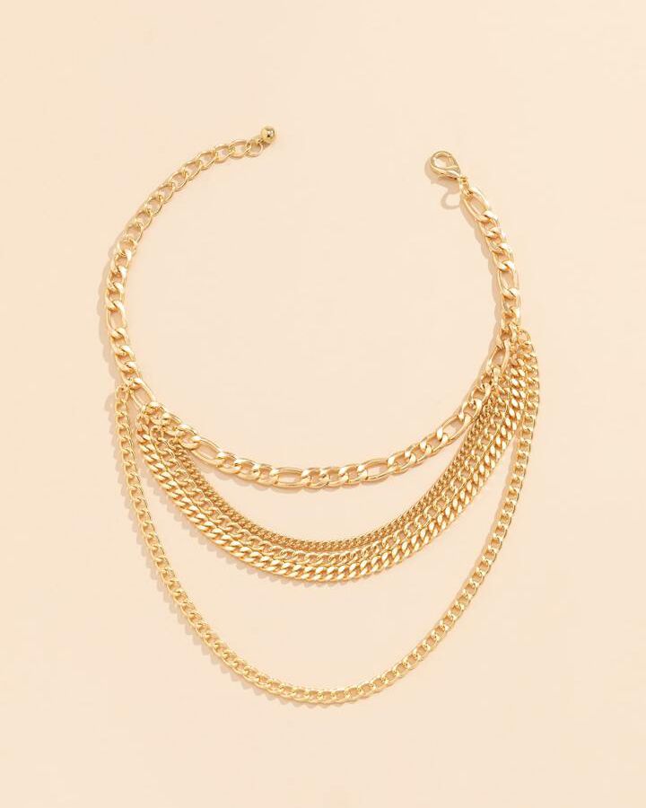 Multi-layer Chunky Chain Anklet