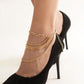 Multi-layer Chunky Chain Anklet