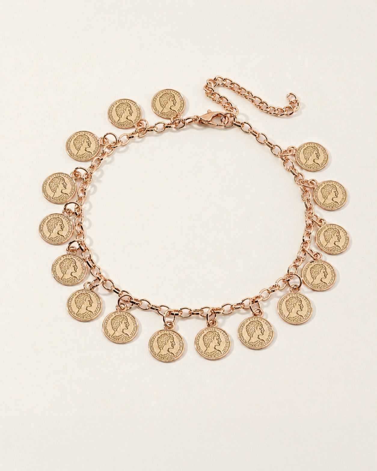 Engrave Queen Charms Anklet