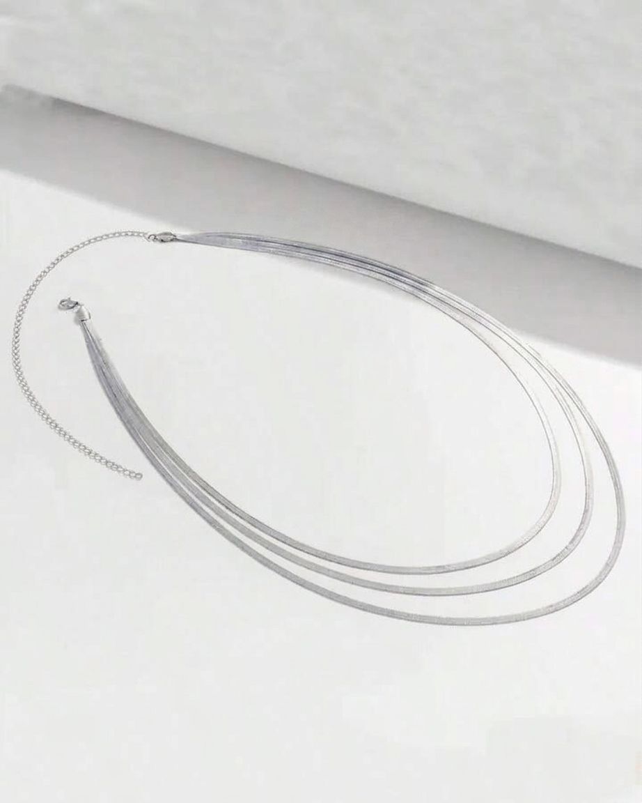 Triple Snake Waist Chain (Silver)