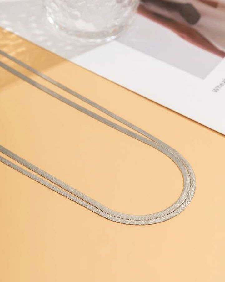 Double Snake Waist Chain (Silver)