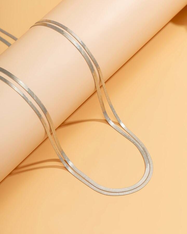 Double Snake Waist Chain (Silver)
