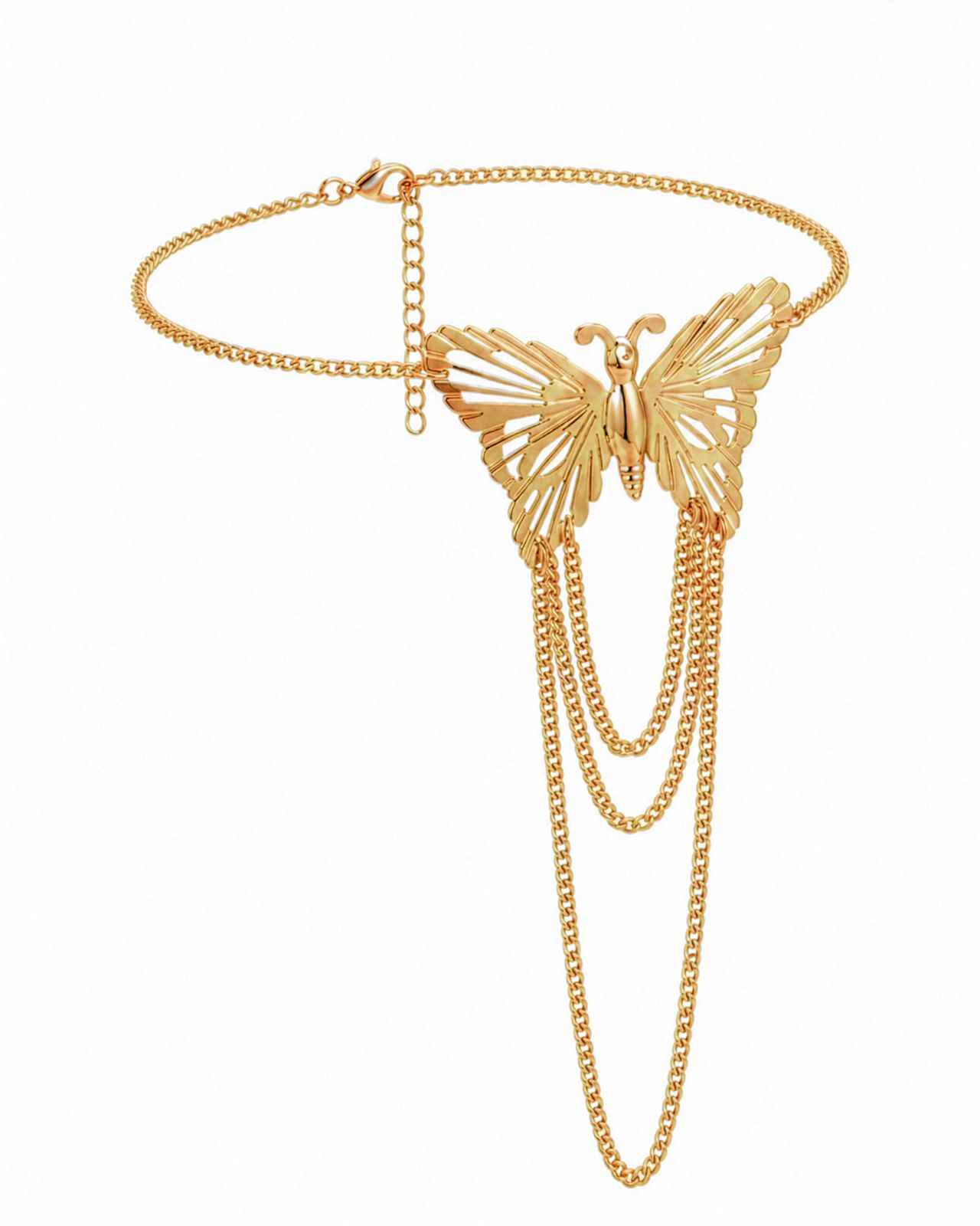 Big Butterfly Tassel Arm Chain Bracelet