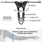 Big Butterfly Tassel Arm Chain Bracelet (Black)