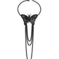 Big Butterfly Tassel Arm Chain Bracelet (Black)