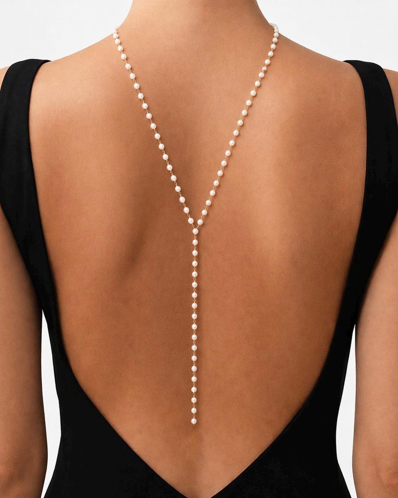 Pearl Back Necklace