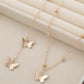 Butterfly Back Chain Necklace
