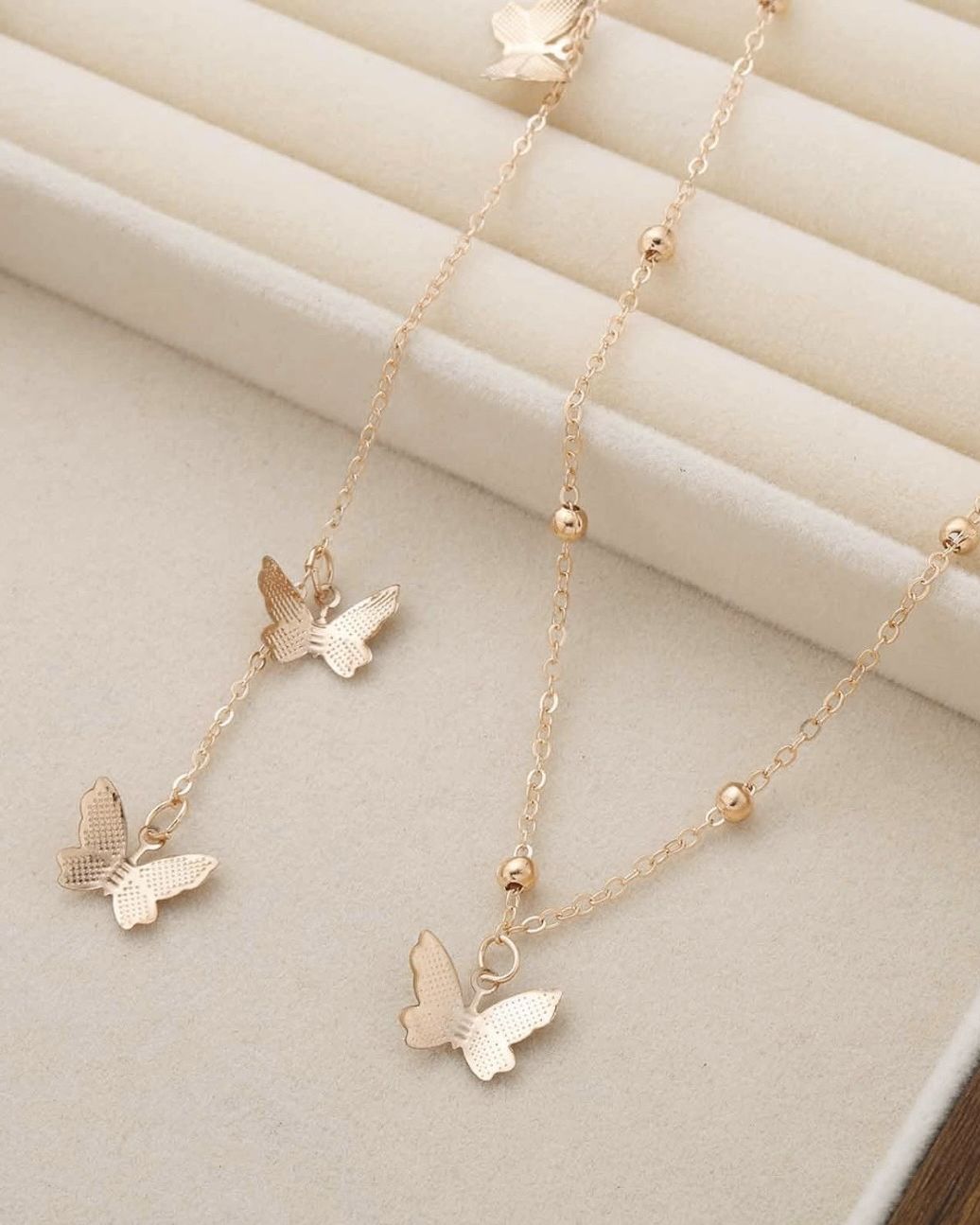 Butterfly Back Chain Necklace