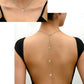 Butterfly Back Chain Necklace (Silver)