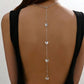 Butterfly Back Chain Necklace (Silver)
