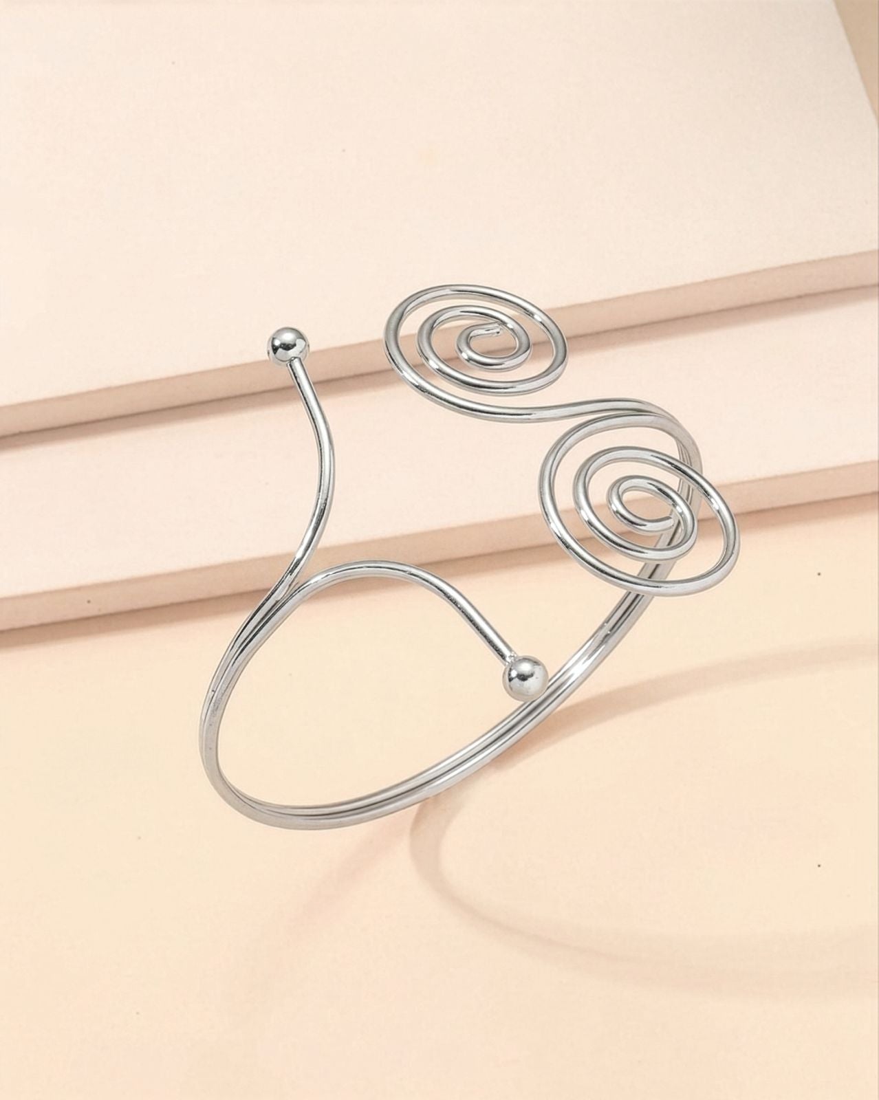 Tendril Arm Cuff Band (Silver)