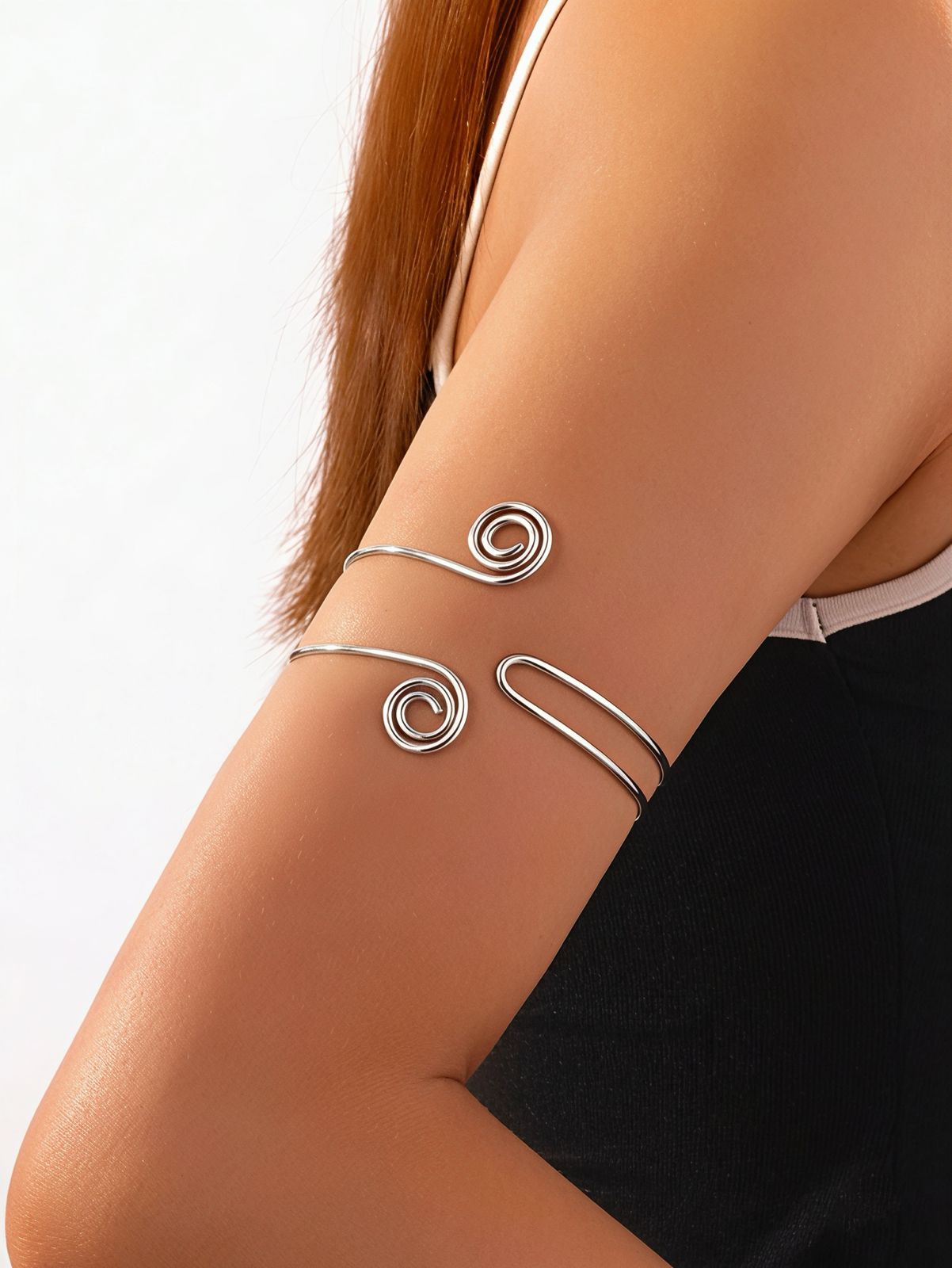 Hallow Arm Cuff Band (Silver)
