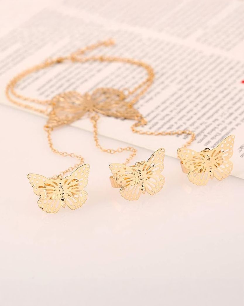 Royal Butterfly Ring Bracelet