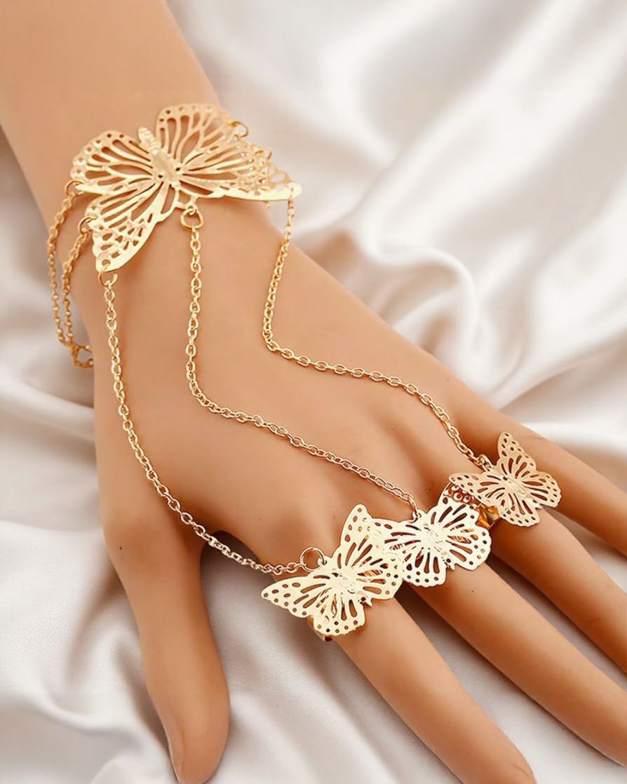 Royal Butterfly Ring Bracelet