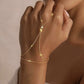 Pearl Charm Slave Bracelet
