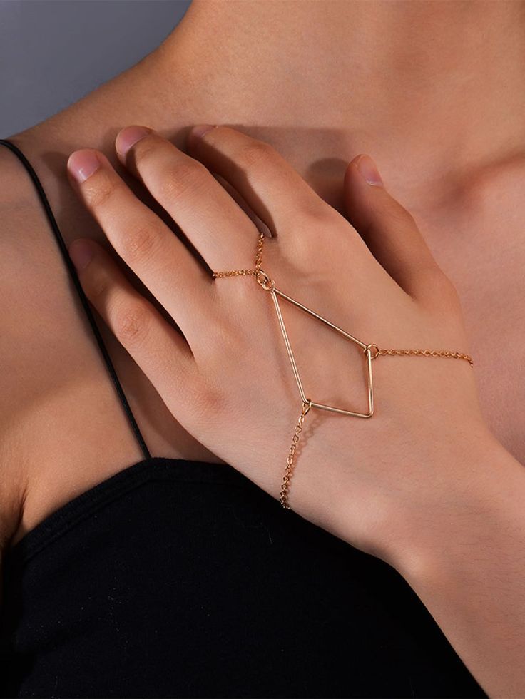 Diamond Geometry Hand Chain