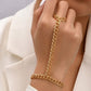 Double Chunky Chain Ring Bracelet